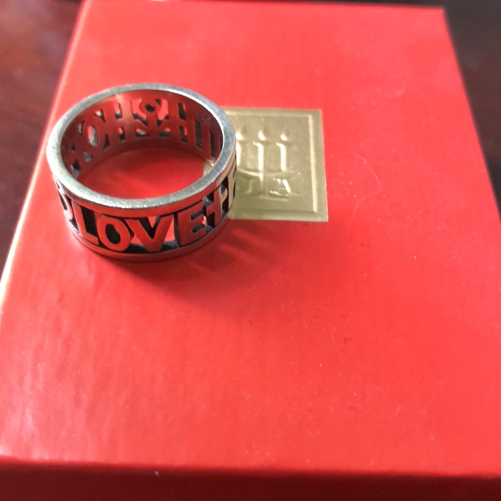 James Avery Ring -faith love hope-